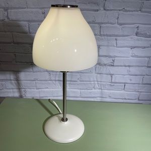 Discontinued Ikea Manljus Table Lamp Glass Shade Steel Base